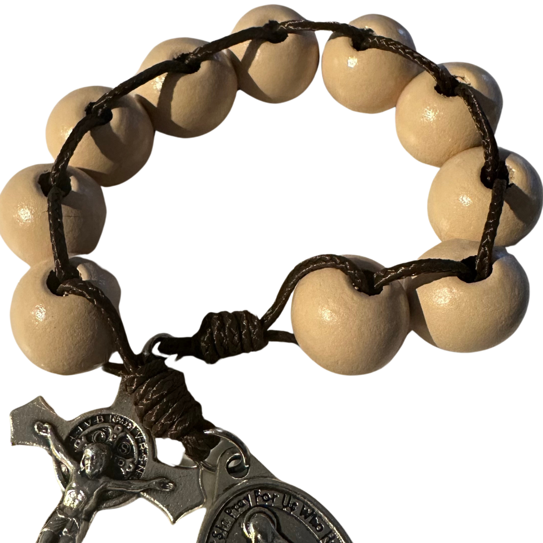 One Decade Ladder Wood Rosary | Pocket Rosary