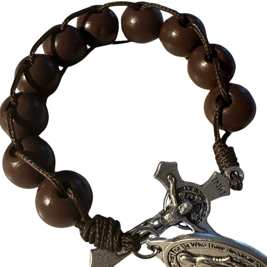 One Decade Ladder Wood Rosary | Pocket Rosary