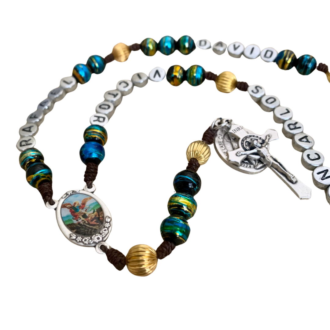 Personalized Saint Michael the Archangel Rosary