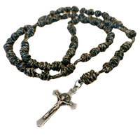 Soldier Camo Knotted Rope Rosary