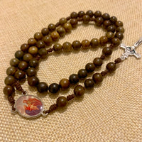 Holy Family Wood Rosary