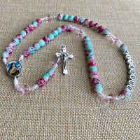 Personalized Cotton Candy Rosary