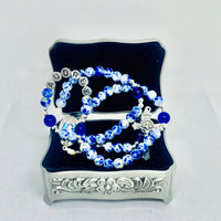 Personalized China Blue Rosary