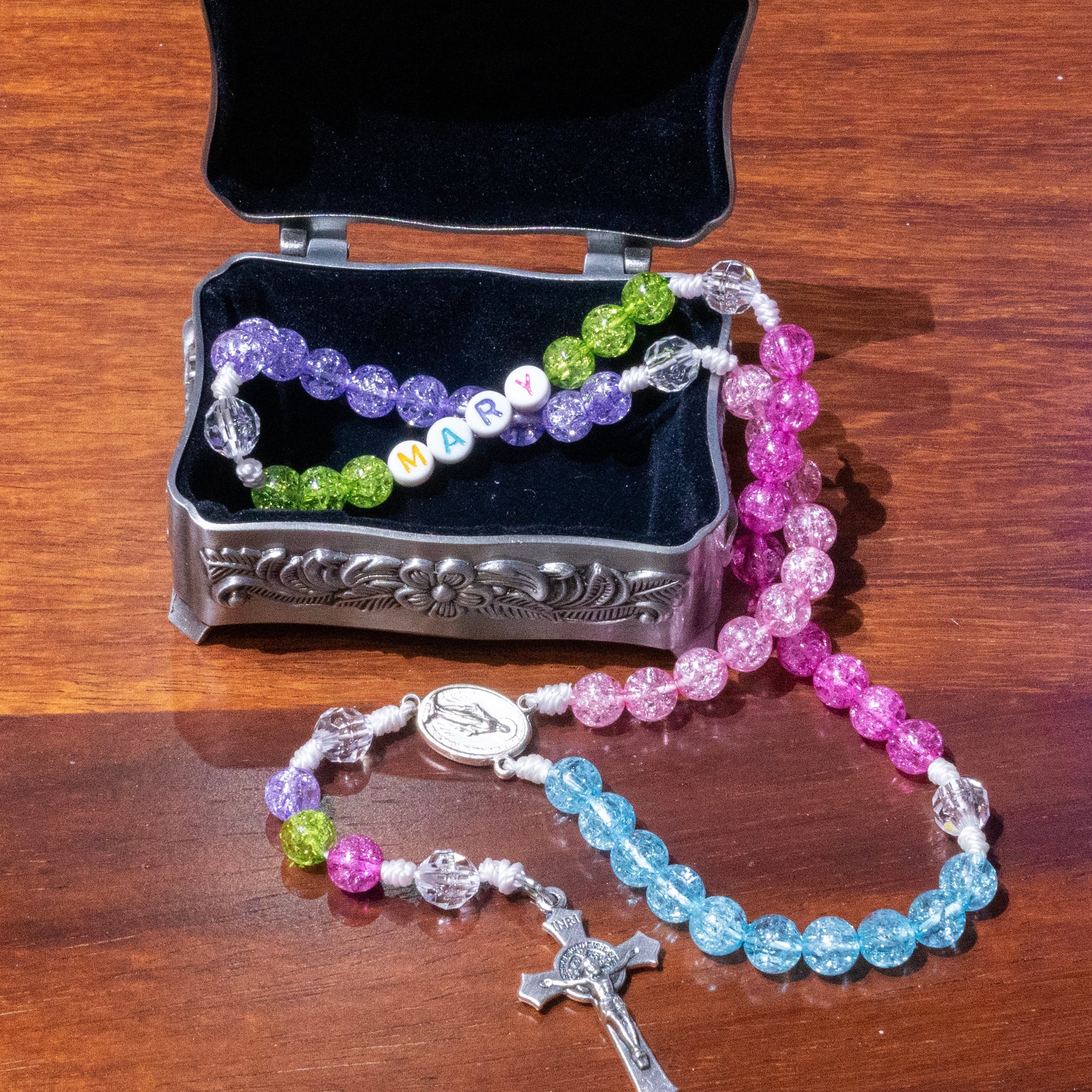 Personalized Starbust Children's Rosary