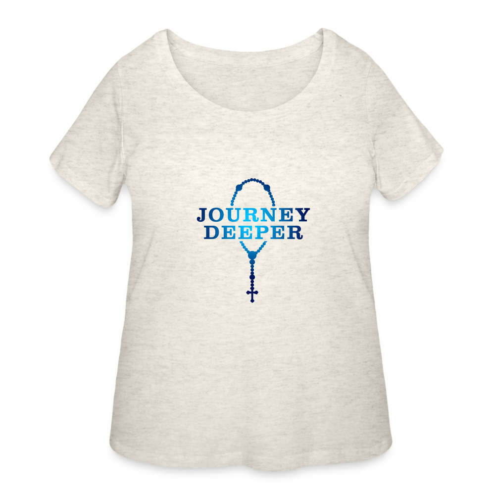 Women’s Curvy T-Shirt - heather oatmeal