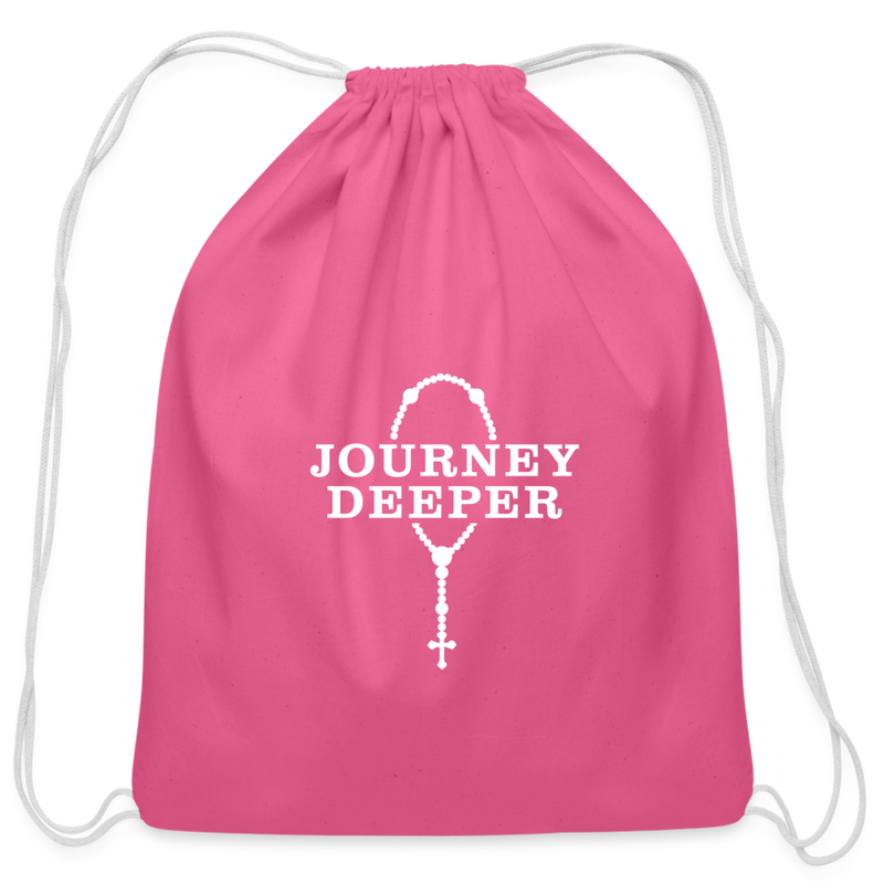 Cotton Drawstring Bag - pink