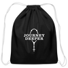 Cotton Drawstring Bag - black