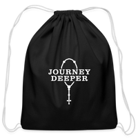 Cotton Drawstring Bag - black