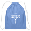 Cotton Drawstring Bag - carolina blue