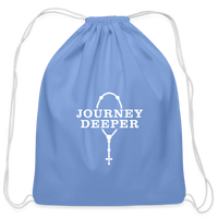 Cotton Drawstring Bag - carolina blue