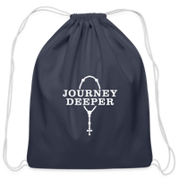 Cotton Drawstring Bag - navy