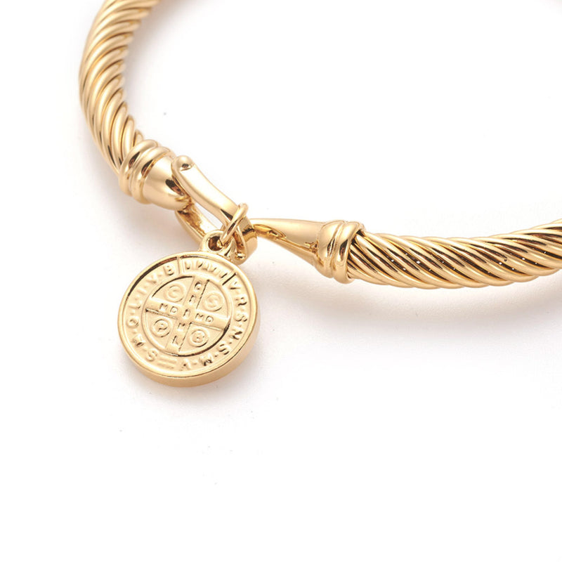 St. Benedict Golden Charm Bracelet