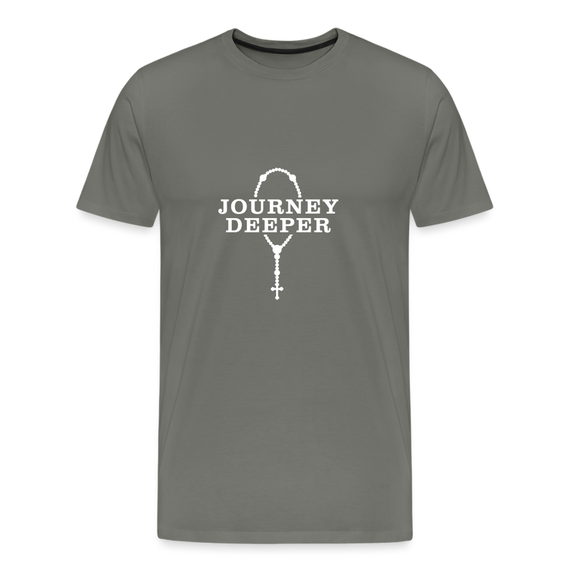 Journey Deeper Men's Premium T-Shirt - asphalt gray