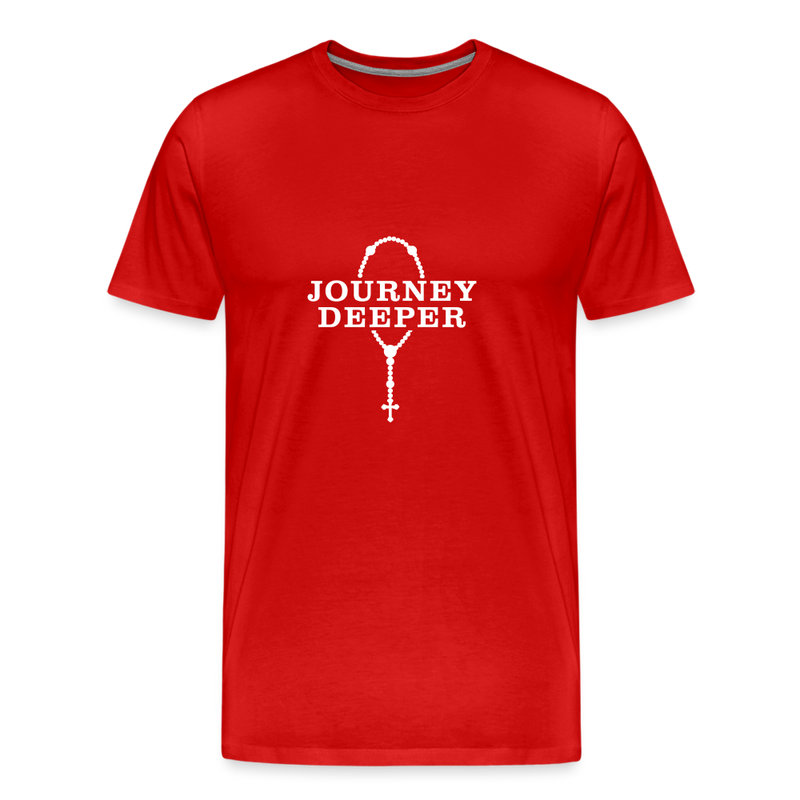 Journey Deeper Men's Premium T-Shirt - red