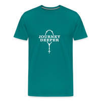 Journey Deeper Men's Premium T-Shirt - teal