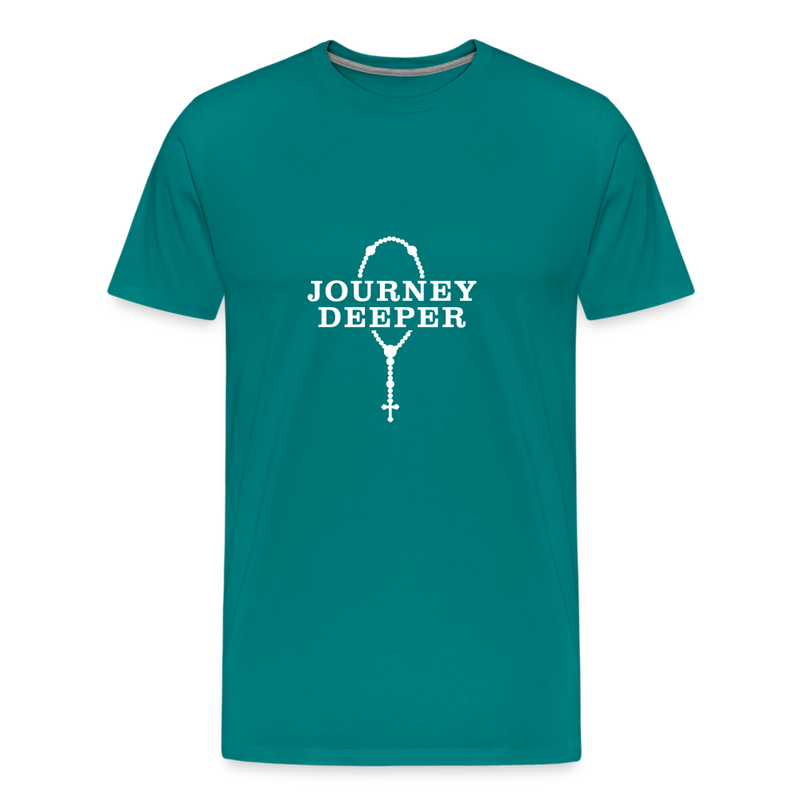 Journey Deeper Men's Premium T-Shirt - teal