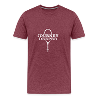 Journey Deeper Men's Premium T-Shirt - heather burgundy