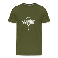 Journey Deeper Men's Premium T-Shirt - olive green