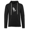 Pray At All Times Unisex Lightweight Terry Hoodie - charcoal grey