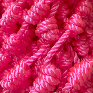 Vibrant Pink Rope Rosary
