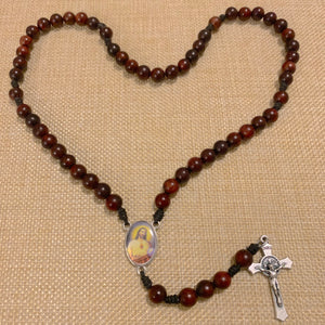 Mahogany Wood Rosary