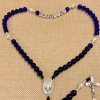 Personalized Royal Blue Rosary