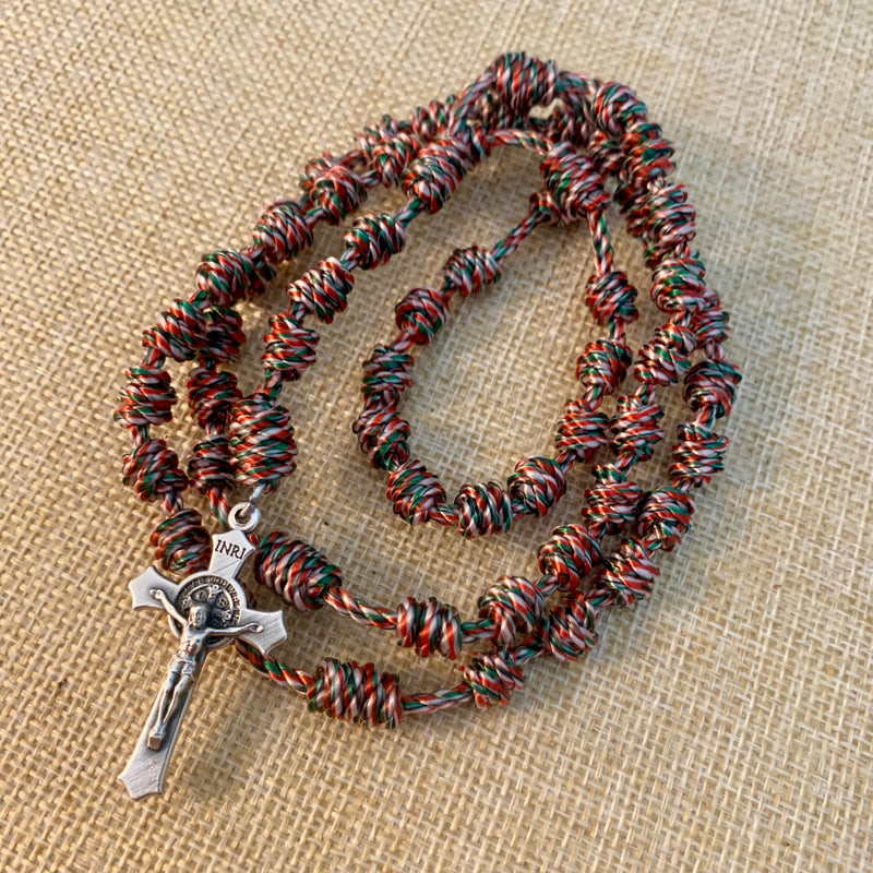 Joyful Bells Christmas Knotted Rope Rosary
