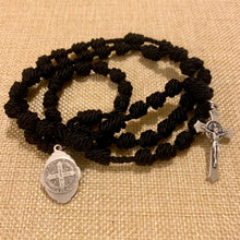 Load image into Gallery viewer, Benedictine Knotted Rope Rosary