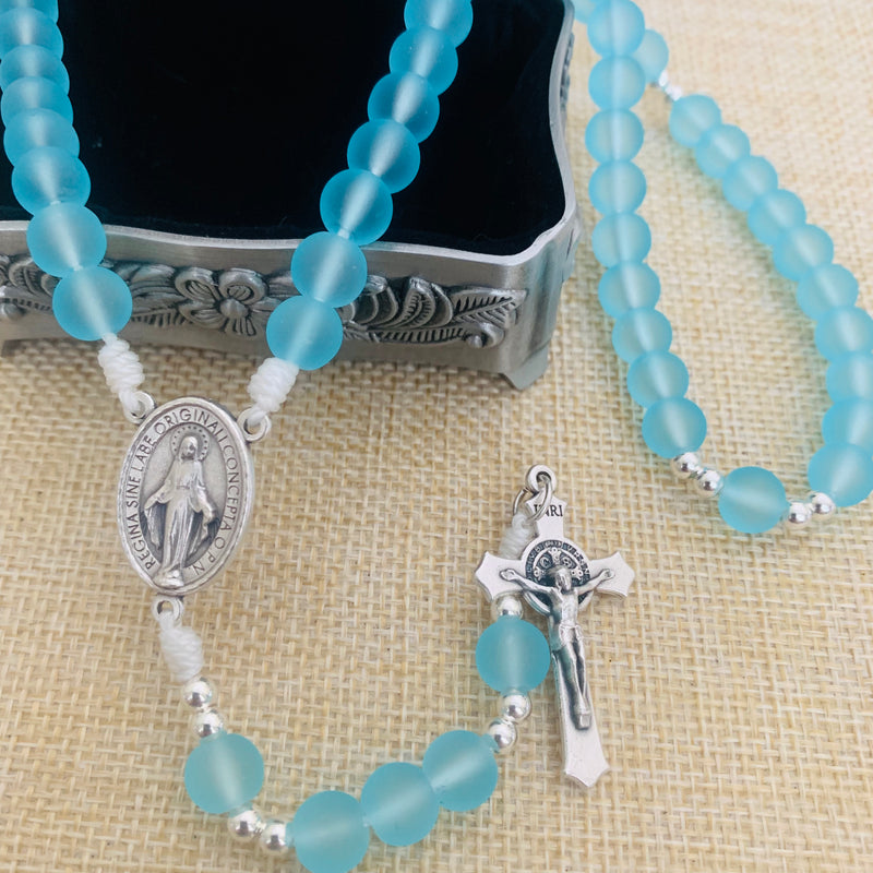 Icy Blue Rosary
