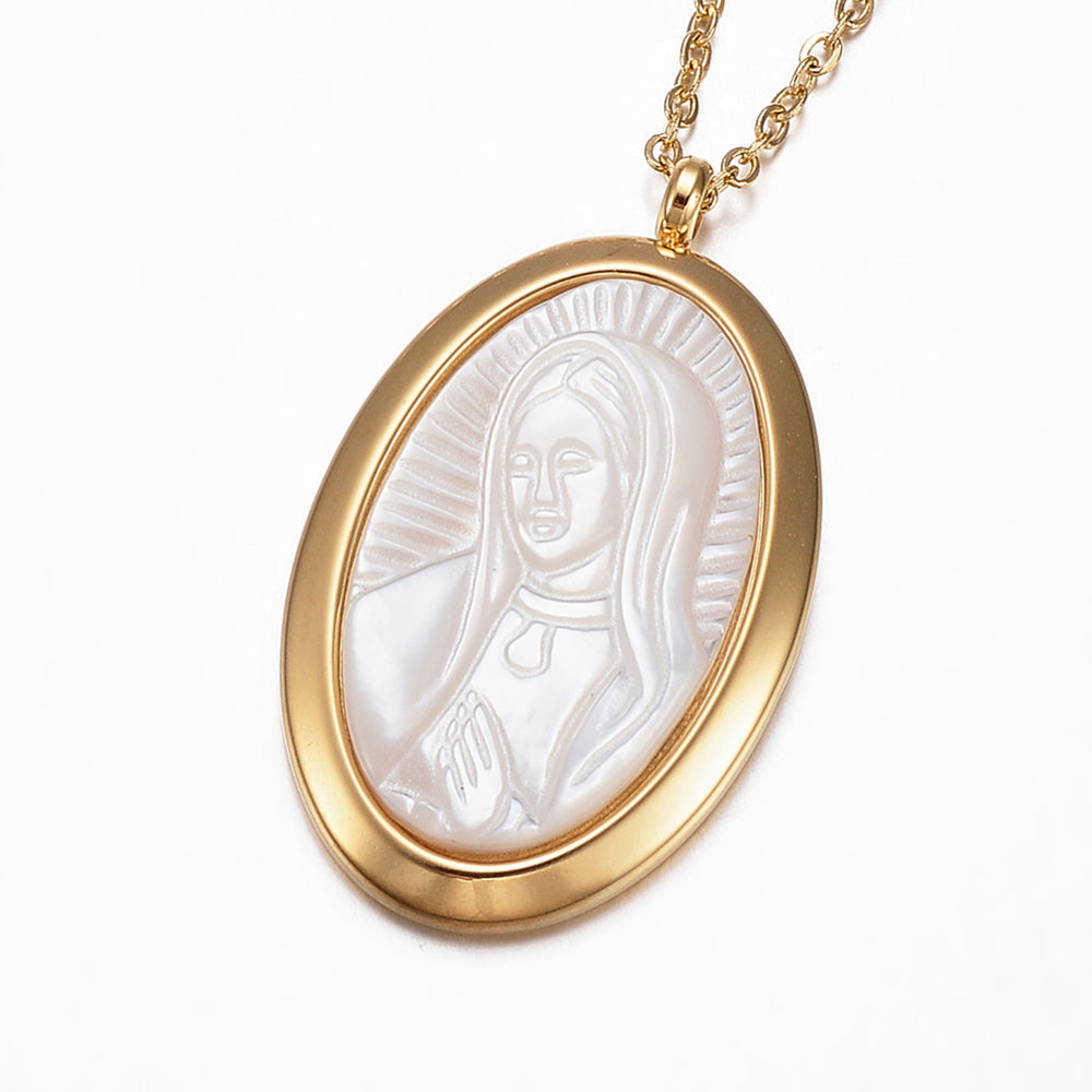 Virgin Mary Shell Virgin Mary Shell Necklace – Journey Deeper