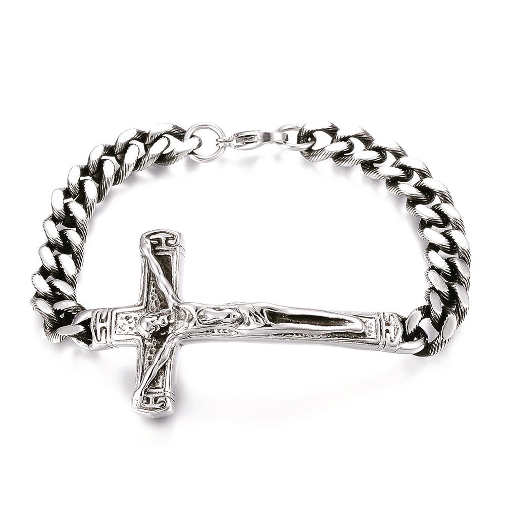 Men's Cross Chain Bracelet