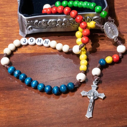 Personalized Pebbles Children's Rosary