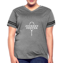 Load image into Gallery viewer, Women’s Vintage Sport T-Shirt - heather gray/charcoal