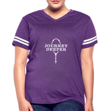 Load image into Gallery viewer, Women’s Vintage Sport T-Shirt - vintage purple/white