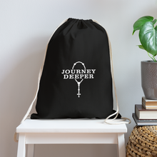 Load image into Gallery viewer, Cotton Drawstring Bag - black
