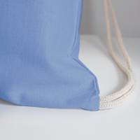 Cotton Drawstring Bag - carolina blue