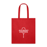 Journey Deeper Tote Bag - red