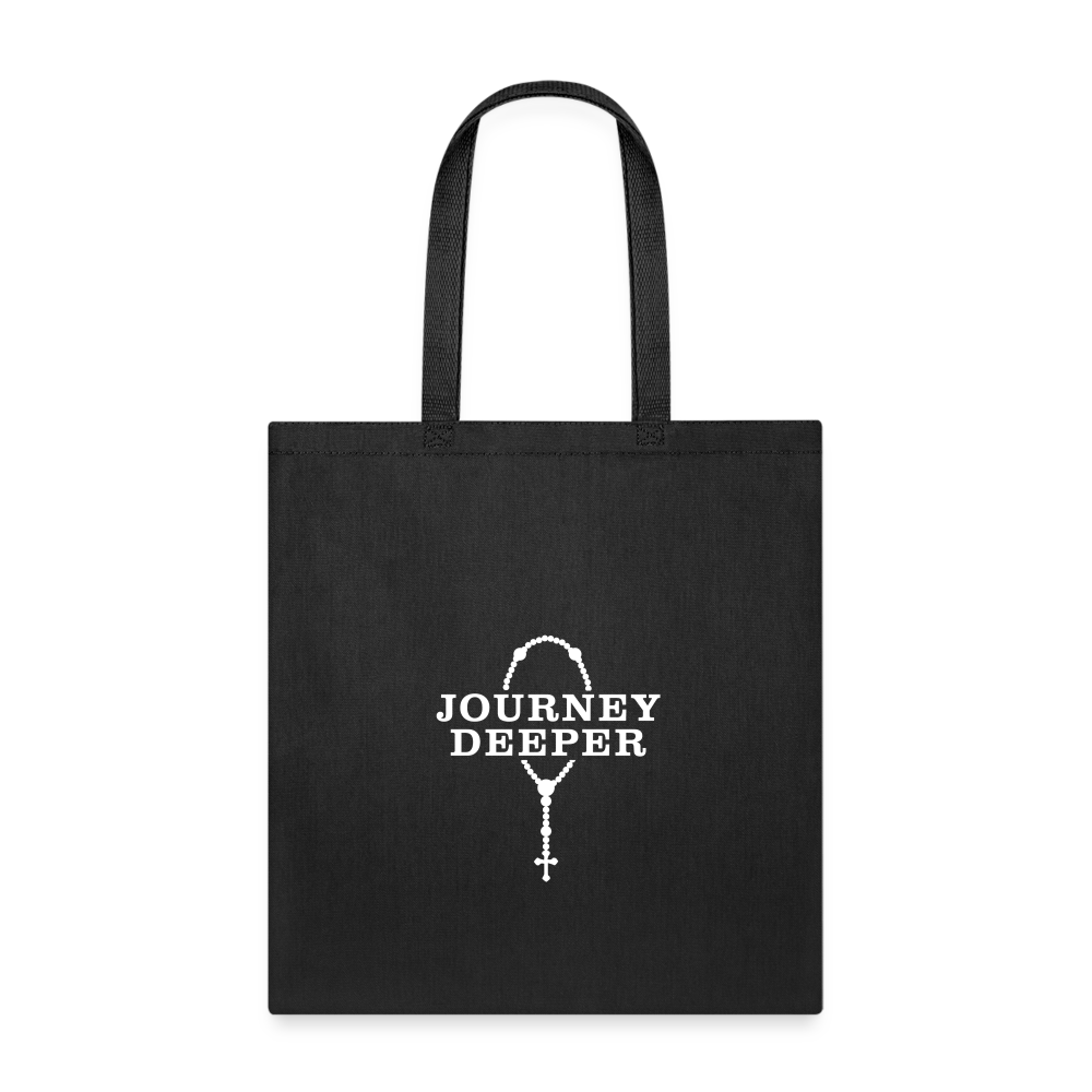 Journey Deeper Tote Bag - black