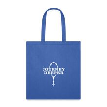 Load image into Gallery viewer, Journey Deeper Tote Bag - royal blue