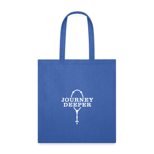 Journey Deeper Tote Bag - royal blue
